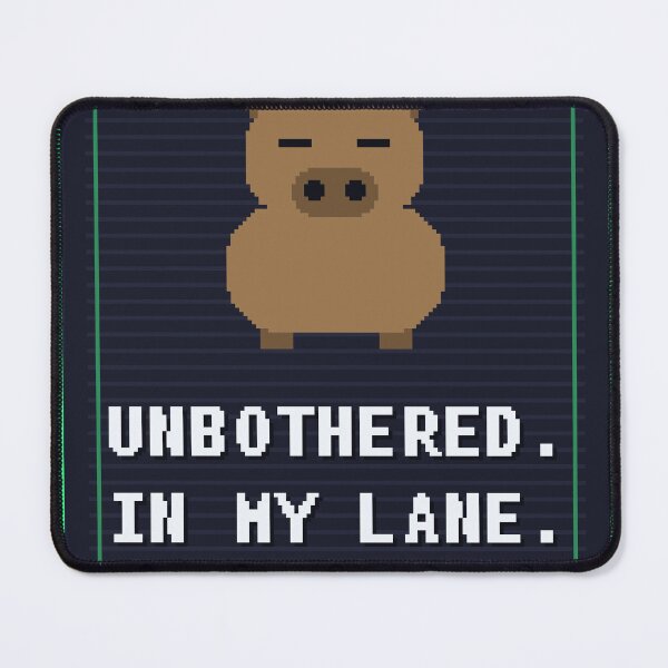 Item preview, Unbothered In My Lane Capybara — Funny Capybara Meme designed and sold by One More Run.