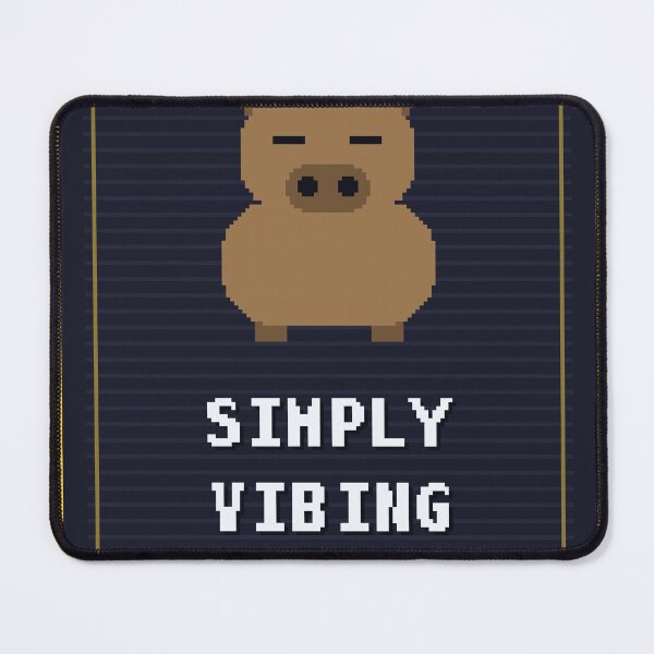 Item preview, Simply Vibing Capybara — Funny Capybara Meme designed and sold by One More Run.
