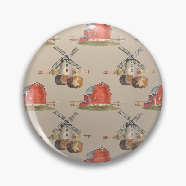 Item preview, Red Barn designed and sold by WildAliceArt.
