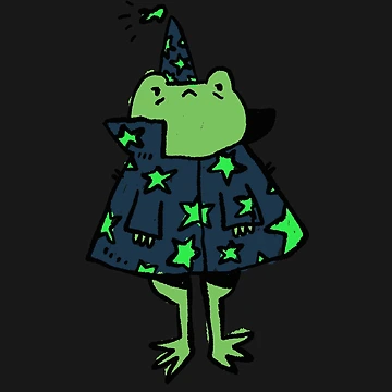 Artwork thumbnail, witch frog by Childish by Design