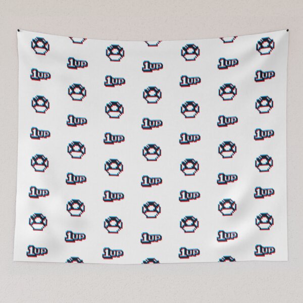 Item preview, 1up Mushroom 3D Pattern designed and sold by animinimal.