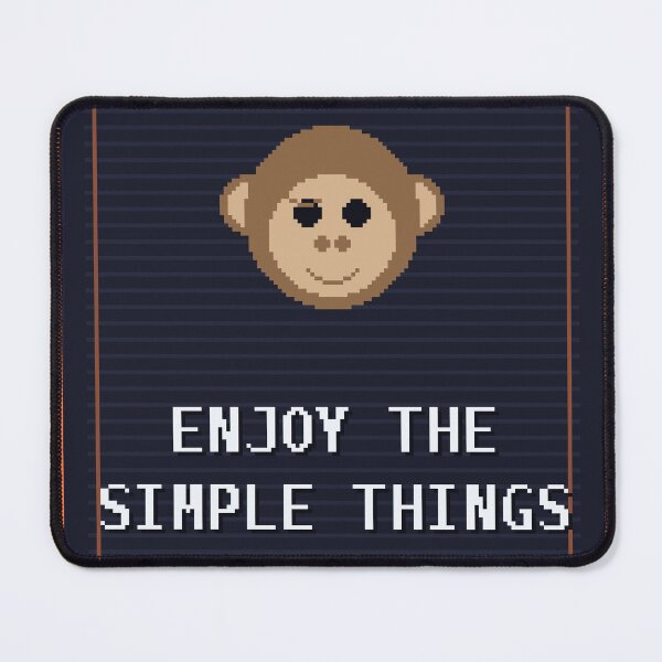 Item preview, Enjoy The Simple Things — Funny Mindful Monkey Meme designed and sold by One More Run.