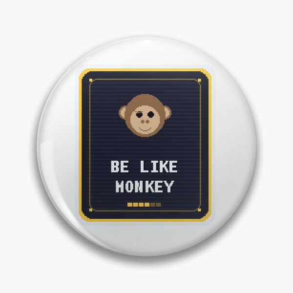 Item preview, Be Like Monkey — Funny Mindful Monkey Meme designed and sold by One More Run.