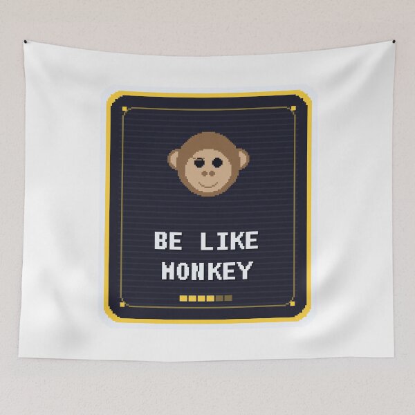 Item preview, Be Like Monkey — Funny Mindful Monkey Meme designed and sold by One More Run.