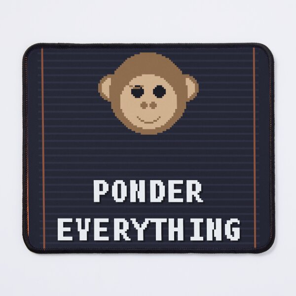 Item preview, Ponder Everything Monkey — Funny Mindful Monkey Meme designed and sold by One More Run.