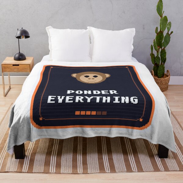 Item preview, Ponder Everything Monkey — Funny Mindful Monkey Meme designed and sold by One More Run.