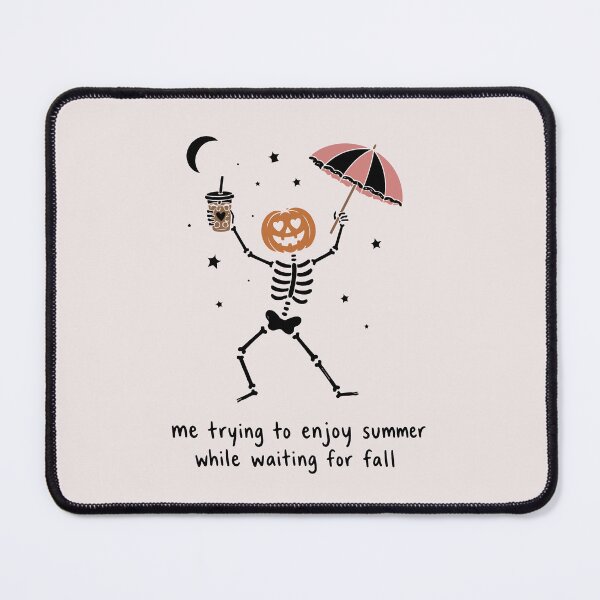 Item preview, Waiting for Fall Funny Skeleton Pumpkin Halloween Autumn Lover designed and sold by mari-kayden.