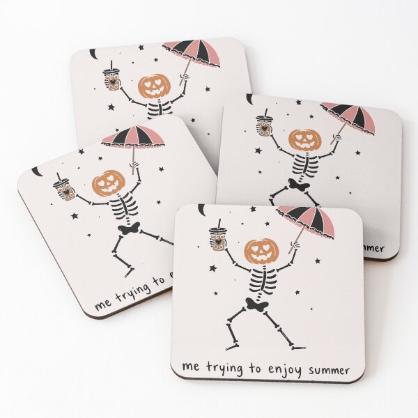 Item preview, Waiting for Fall Funny Skeleton Pumpkin Halloween Autumn Lover designed and sold by mari-kayden.