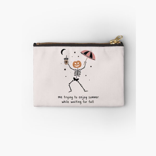 Item preview, Waiting for Fall Funny Skeleton Pumpkin Halloween Autumn Lover designed and sold by mari-kayden.