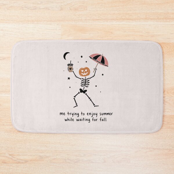 Item preview, Waiting for Fall Funny Skeleton Pumpkin Halloween Autumn Lover designed and sold by mari-kayden.