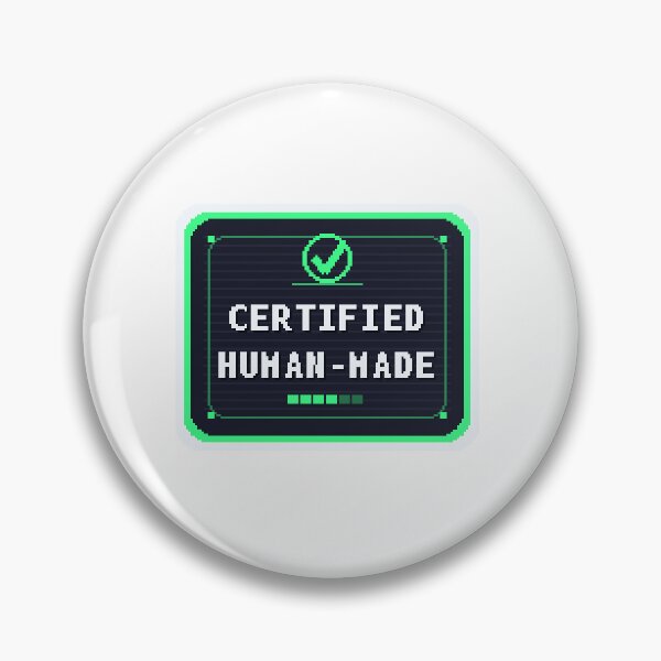 Item preview, Certified Human-Made Not AI — Anti-AI Handmade Art designed and sold by One More Run.