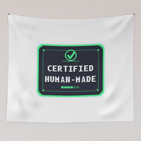 Item preview, Certified Human-Made Not AI — Anti-AI Handmade Art designed and sold by One More Run.