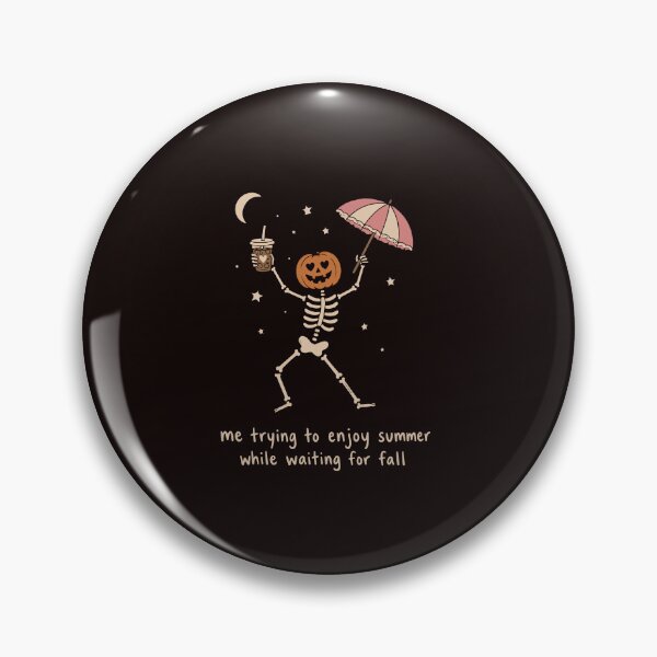 Item preview, Waiting for Fall Funny Skeleton Pumpkin Halloween Autumn Lover designed and sold by mari-kayden.