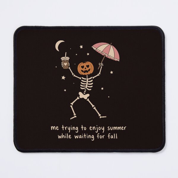 Item preview, Waiting for Fall Funny Skeleton Pumpkin Halloween Autumn Lover designed and sold by mari-kayden.