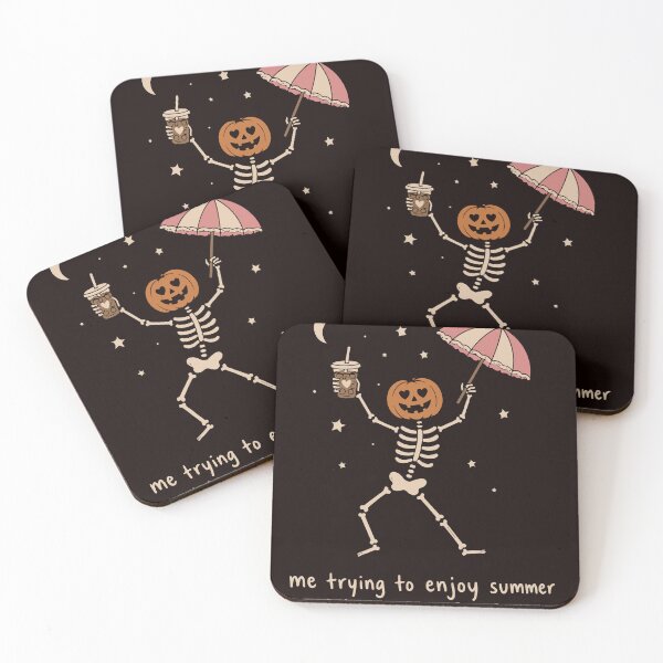 Item preview, Waiting for Fall Funny Skeleton Pumpkin Halloween Autumn Lover designed and sold by mari-kayden.