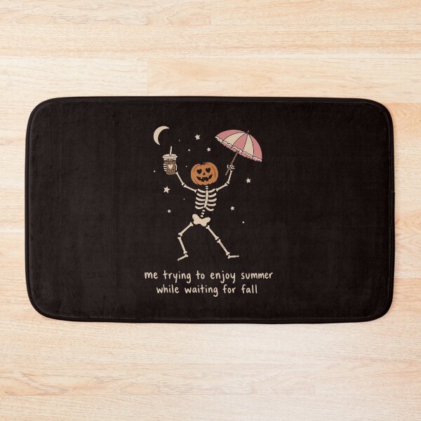 Item preview, Waiting for Fall Funny Skeleton Pumpkin Halloween Autumn Lover designed and sold by mari-kayden.