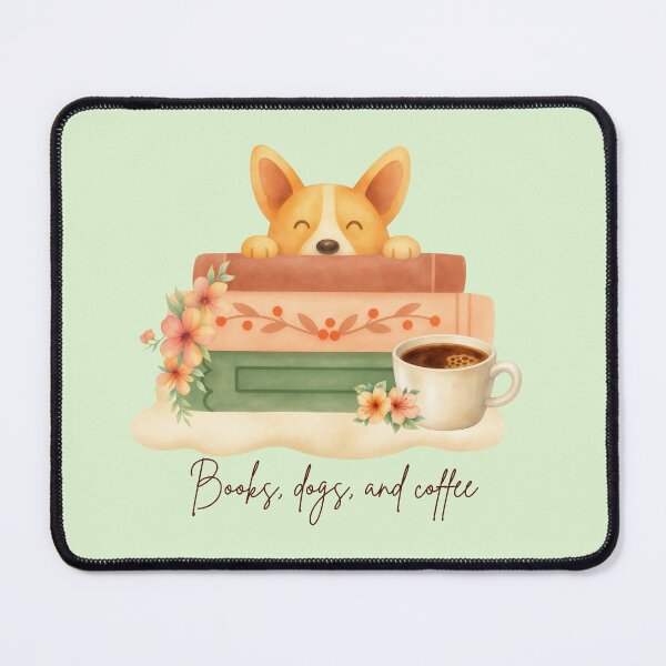 Item preview, Books, Dogs, Coffee designed and sold by TotAlyBooked.