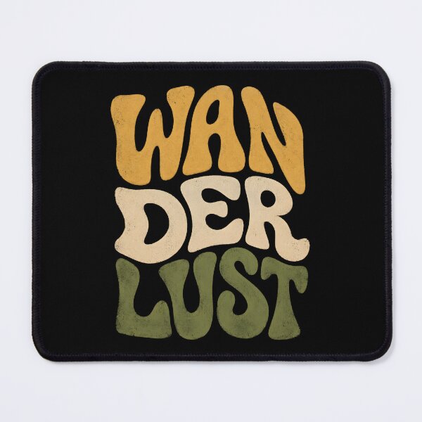 Item preview, Wanderlust Retro Travel Typography designed and sold by Victor Shadehorn.
