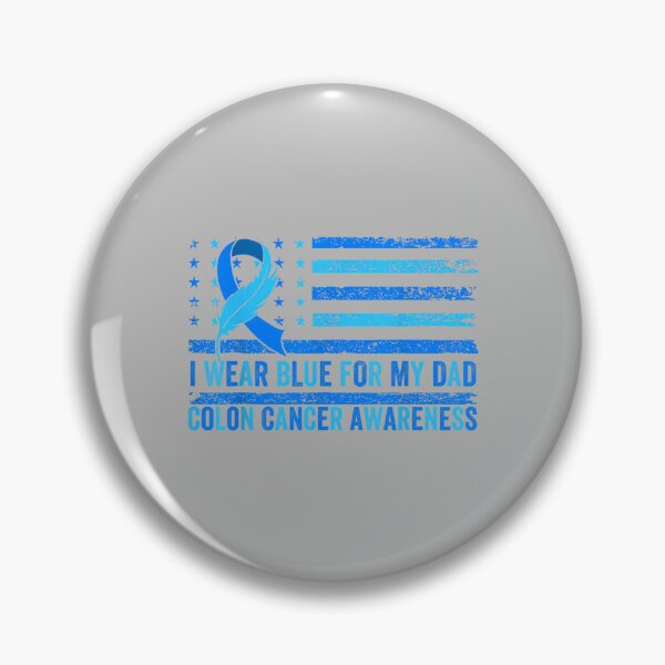 Item preview, I Wear Blue for My Dad USA Flag Colon Cancer Awareness Gifts designed and sold by ArleneRowe.