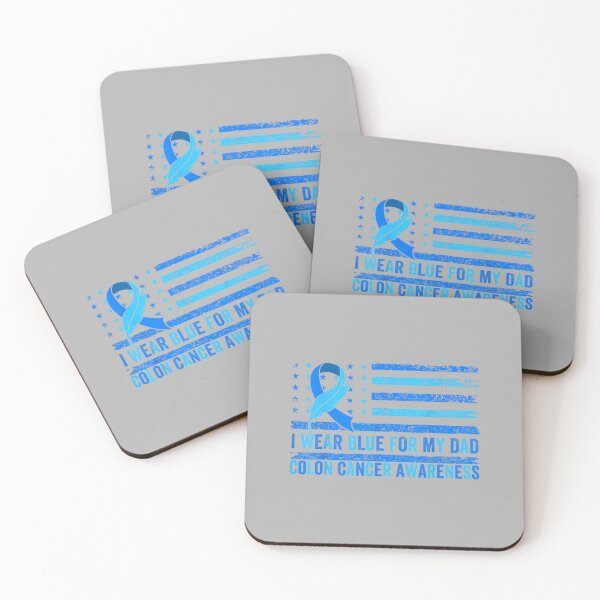 Item preview, I Wear Blue for My Dad USA Flag Colon Cancer Awareness Gifts designed and sold by ArleneRowe.