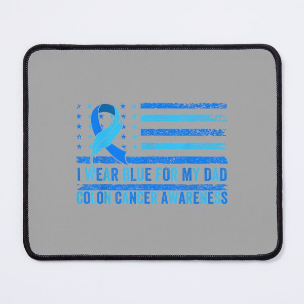 Item preview, I Wear Blue for My Dad USA Flag Colon Cancer Awareness Gifts designed and sold by ArleneRowe.