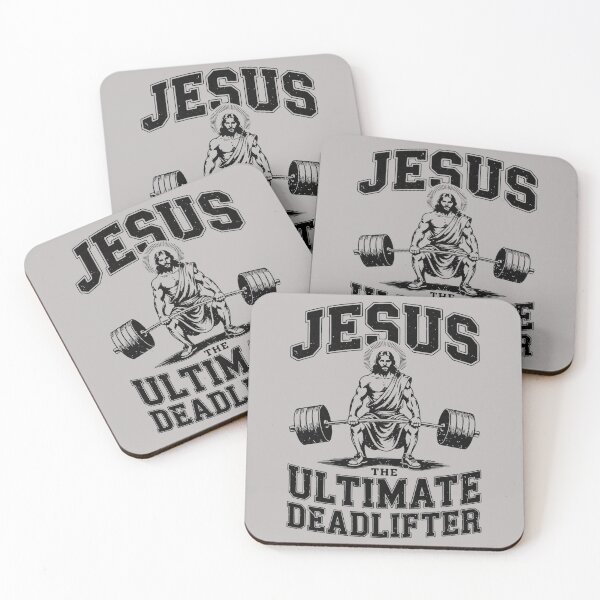 Item preview, Jesus Ultimate Deadlifter Jesus Gym Funny Christian Workout designed and sold by mjohnson9.