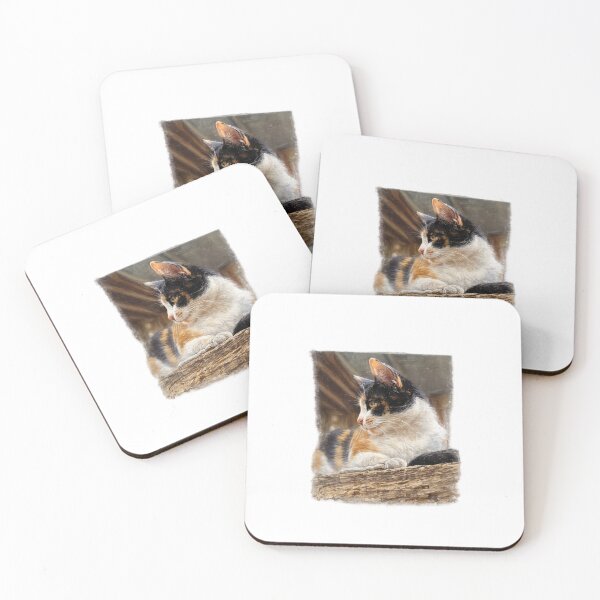 Item preview, Cute tricolor cat designed and sold by ArtLittle.