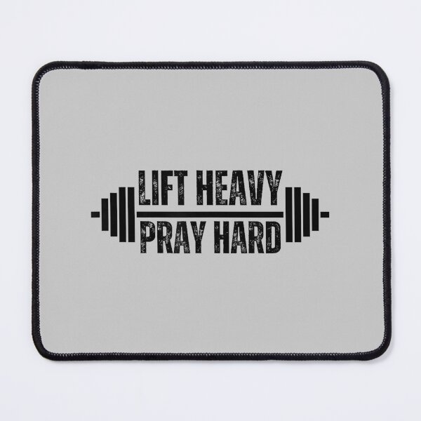 Item preview, Lift Heavy Pray Hard Christian Weight Lifter Barbell Gym designed and sold by mjohnson9.