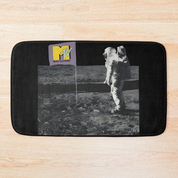 Item preview, Astronaut Moon Landing Retro Channel Flag designed and sold by DizayDizay.