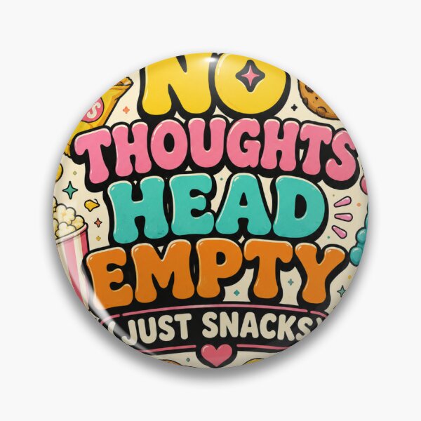 Item preview, No Thoughts Head Empty designed and sold by RedRubyBubble.