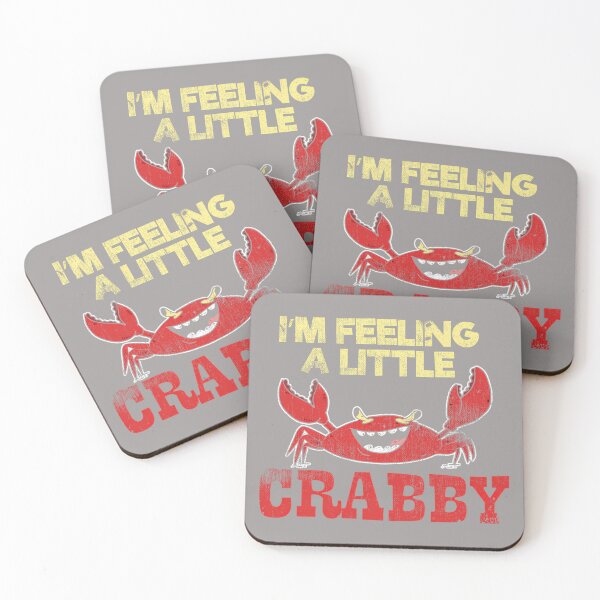 Item preview, I'm Feeling A Little Crabby Mood Seafood Funny Cute Crab Performance designed and sold by KathieFaugh.