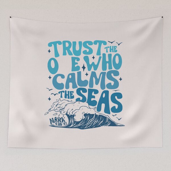 Item preview, Trust the One Who Calms the Seas Christian Faith Mark 4 Bible Verse designed and sold by mari-kayden.