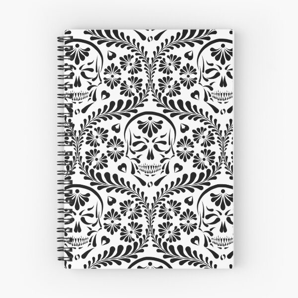 Item preview, Mexican Talavera Skull Black and White Alt Goth Dark Aesthetic (Medium) designed and sold by Glowing Oldies Shoppe.