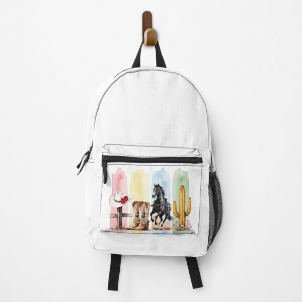 Item preview, Western Cowgirl Style Watercolor Country Art designed and sold by Golden Threads Studio.