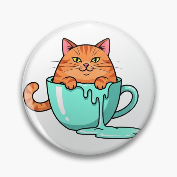 Item preview, Funny Liquid Cat Meme Flat Vector Illustration designed and sold by Bangcen.