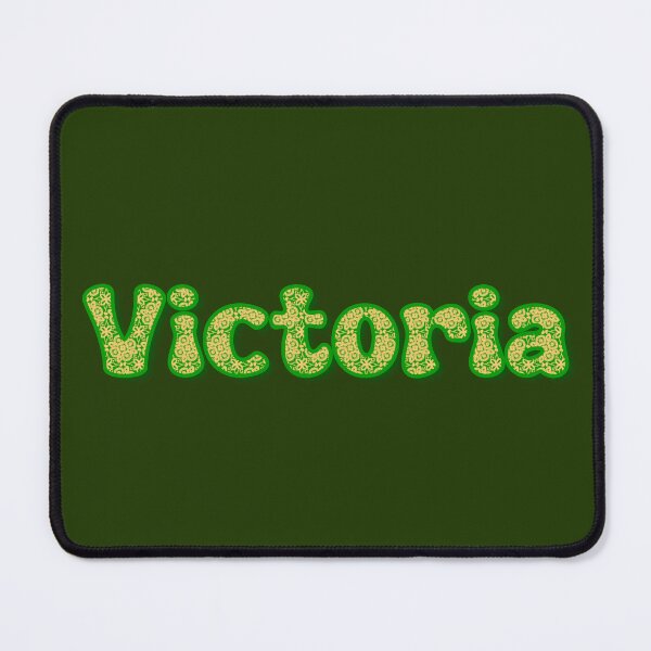 Item preview, Victoria Floral Name Typography in Green and Yellow designed and sold by SweetLilith.