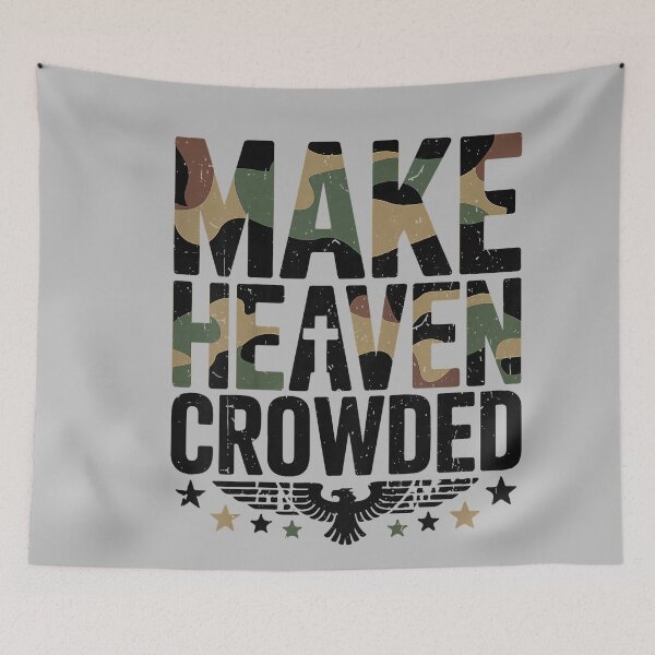 Item preview, Youth Make Heaven Crowded Camouflage Jesus Camo Christian designed and sold by mjohnson9.