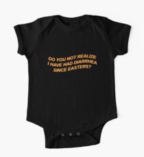 Erkennst du nicht, dass ich seit Ostern Durchfall hatte? Baby Body Kurzarm