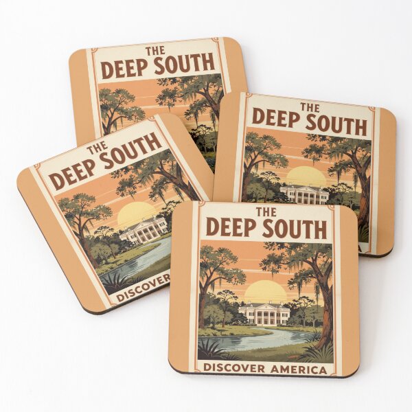 Item preview, American South Vintage Travel Advert designed and sold by Dimensionality.