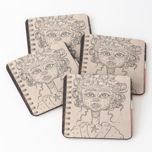 Item preview, Hair Roller Portrait Sketch designed and sold by CorbinHalvorsen.