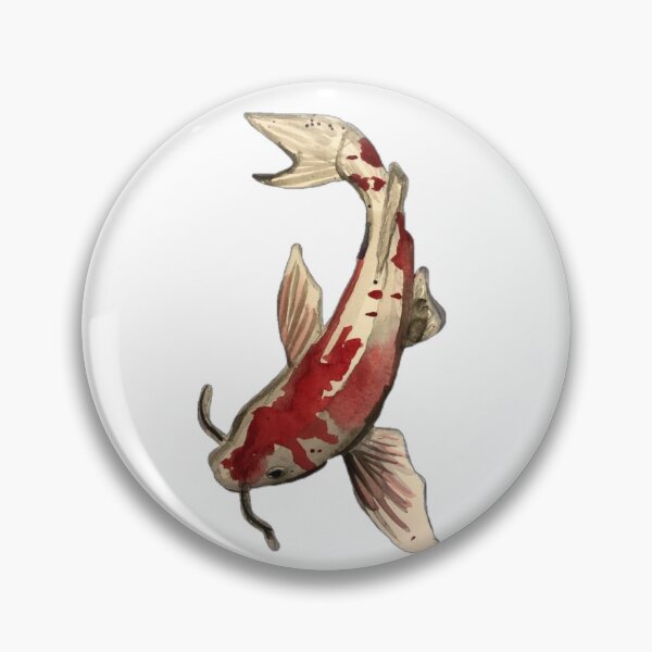 Item preview, Red & White Koi Fish Drawing designed and sold by zoeyyyrose.