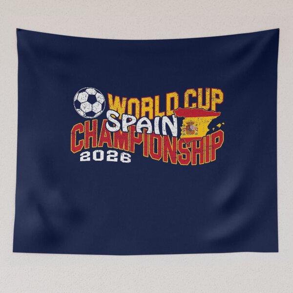 Item preview, Vintage World Soccer Football Champions 2026 Distressed Spain Map Flag Espana designed and sold by RockTheFeal.