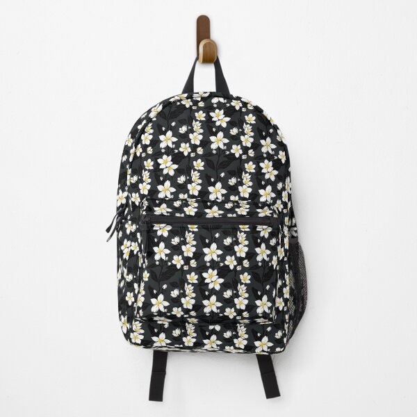 Item preview, IMinimalist Jasmine Flower Aesthetic White Yellow and Black Botanical Art designed and sold by OddlySticky.