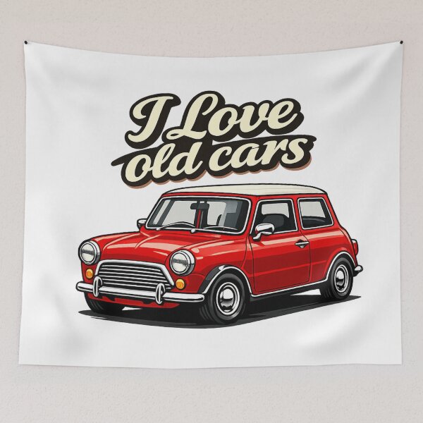 Item preview, I love old cars Mini 1 designed and sold by PabDam.