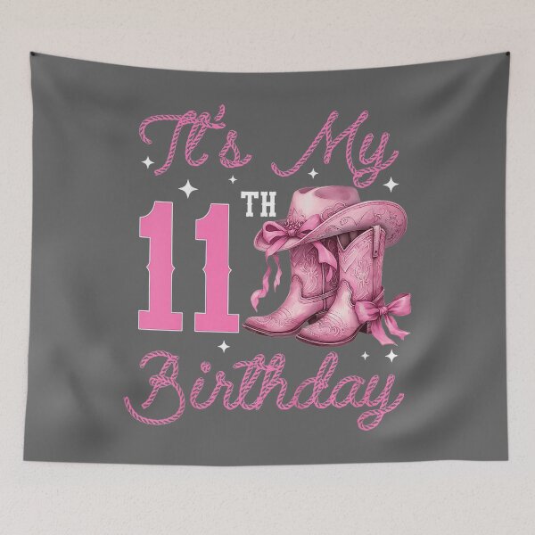 Item preview, 11 Year Old Bday Girl It’s My 11th Birthday Western Cowgirl designed and sold by KristineLi.