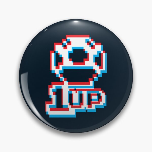 Item preview, 1up Mushroom 3D Pattern 2 - Dark designed and sold by animinimal.