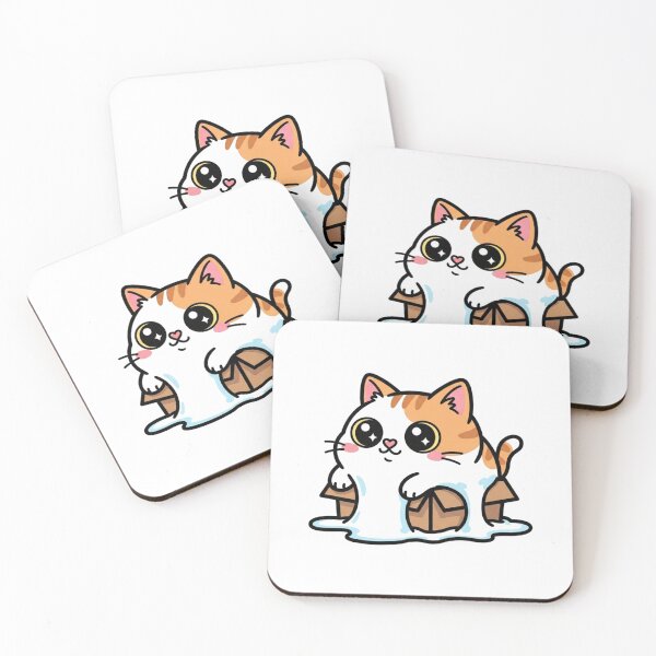 Item preview, Kawaii Liquid Cat Meme Funny Sticker designed and sold by Bangcen.