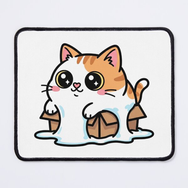 Item preview, Kawaii Liquid Cat Meme Funny Sticker designed and sold by Bangcen.