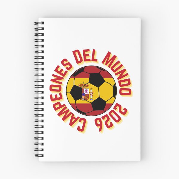 Aperçu de l'œuvre Campeones del Mundo 2026 Circulaire des Champions de Football d'Espagne créée et vendue par FinalScoreClub.