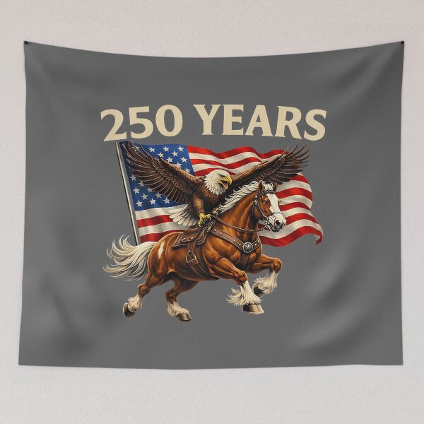 Item preview, 250 Anniversary USA Western Horse & Eagle 250th 4th of July designed and sold by KristineLi.